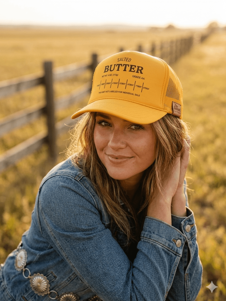 Salted Butter Stick Trucker Hat Wild Junkie