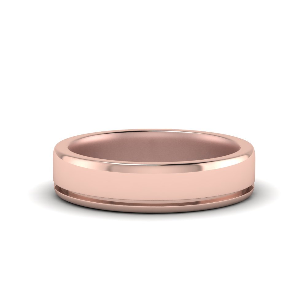 Satin Inlay Wedding Rings Fascinating Diamonds
