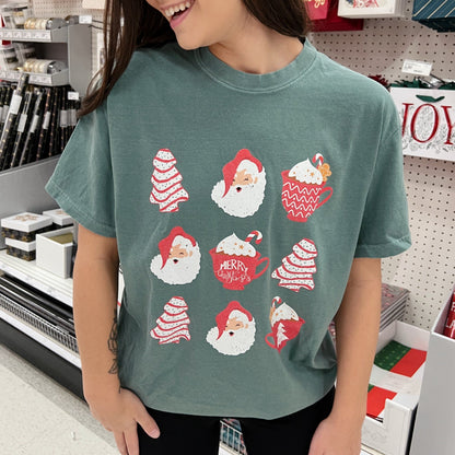 Christmas Tree Cake Santa Ivy + Cloth