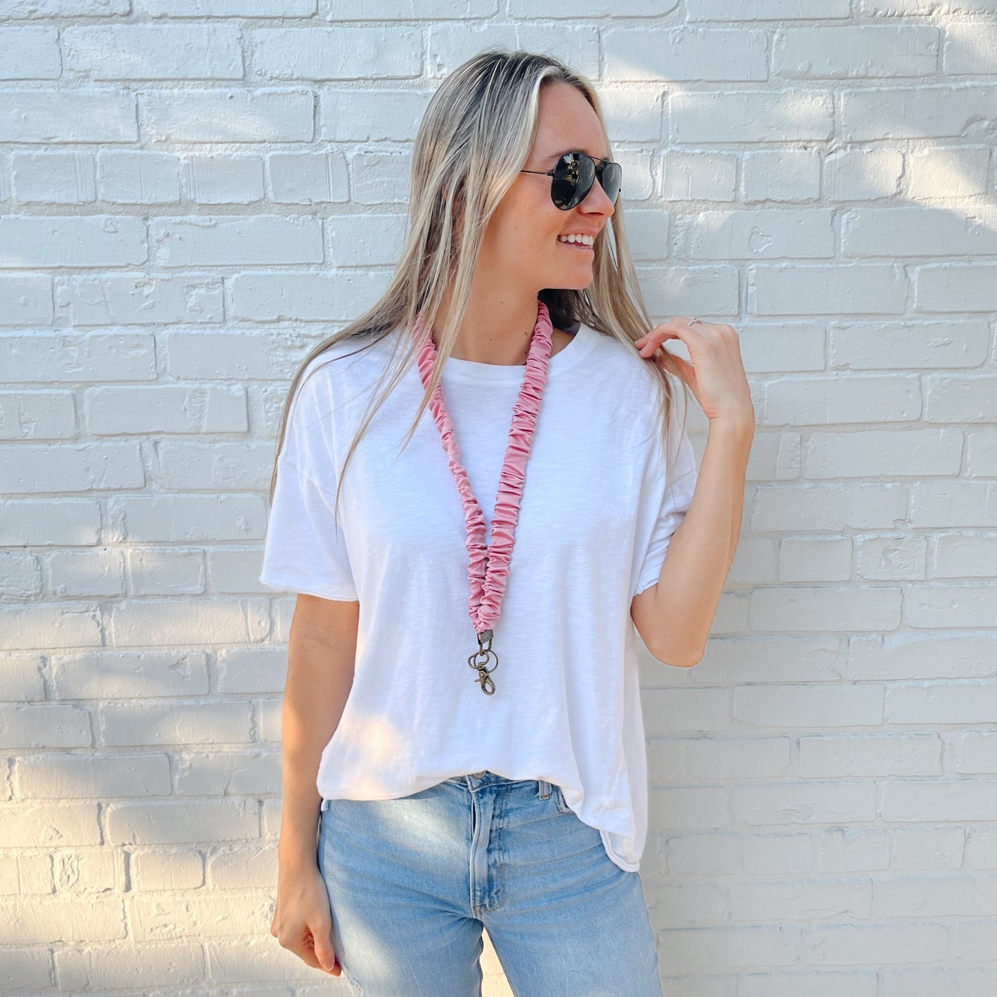 Dusty Pink Lanyard Ivy + Cloth