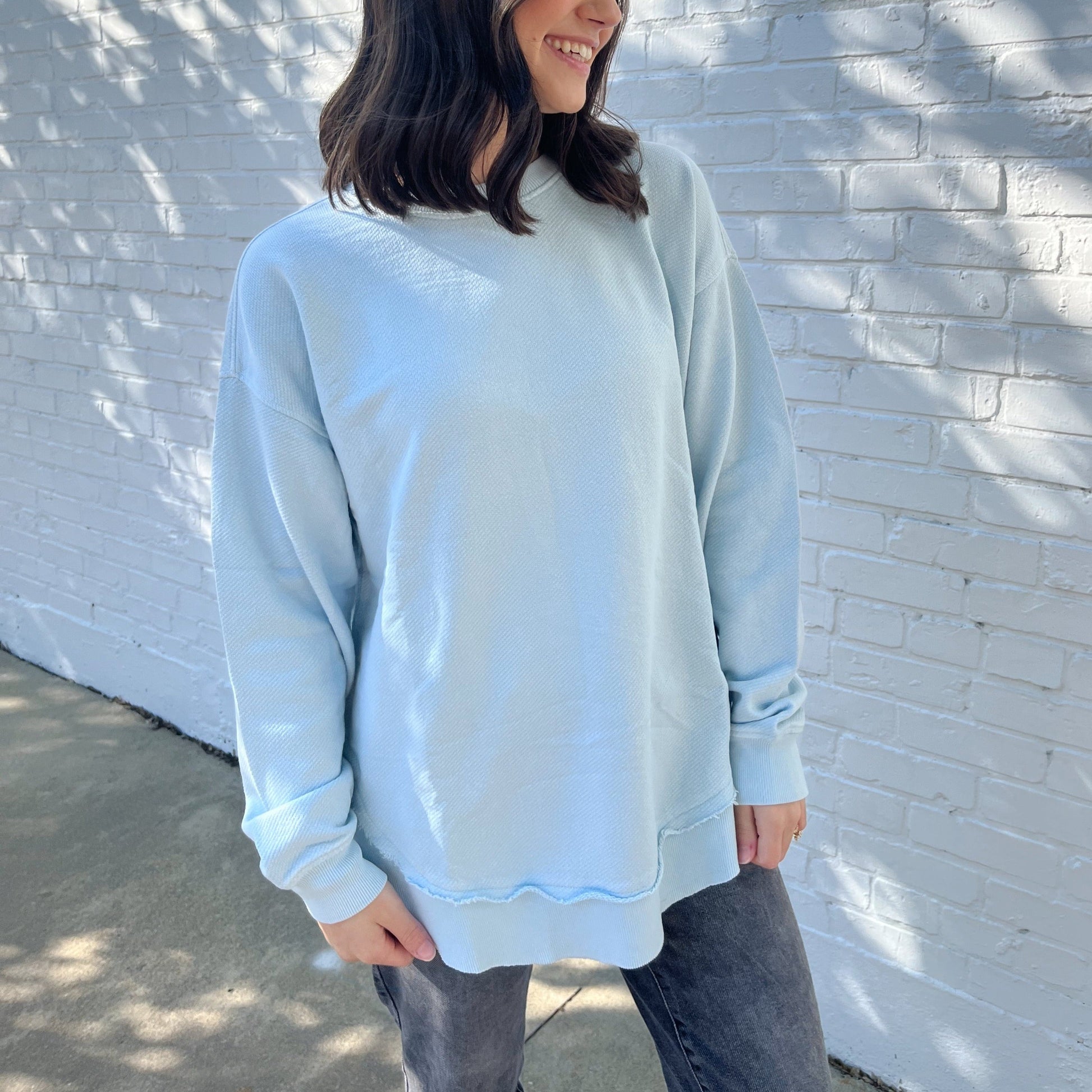 Nantucket Breeze Oversized Terry Poncho Ivy + Cloth