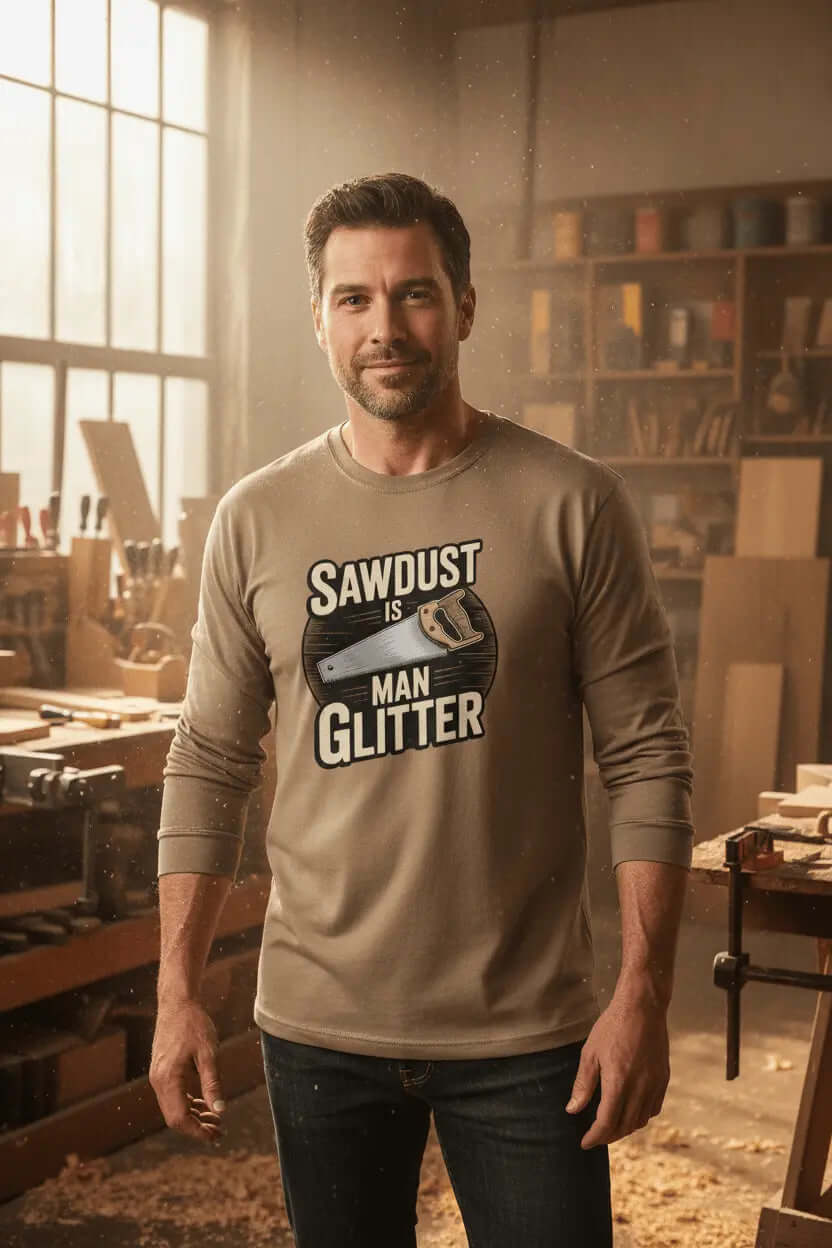 sawdust is man glitter SnagBag
