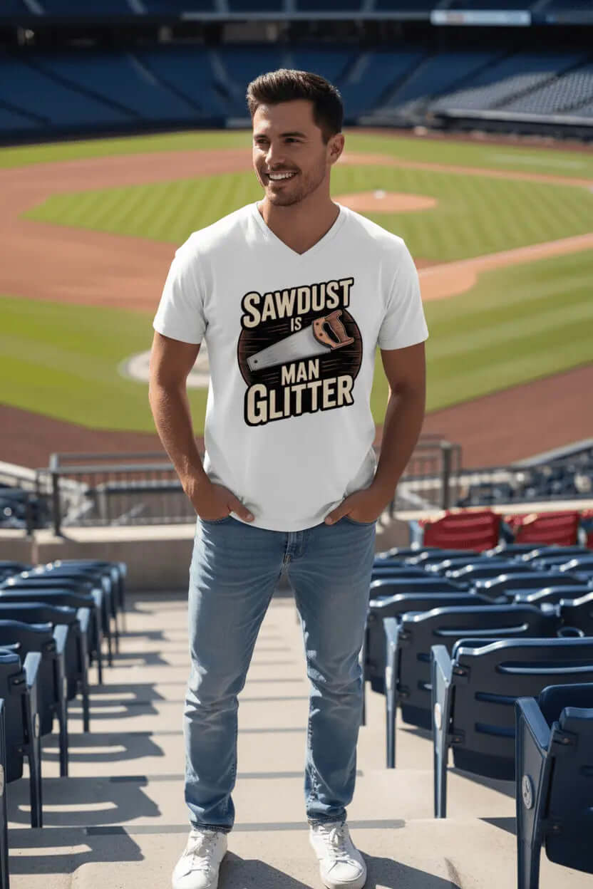 Sawdust Short Sleeve Shirt- Essential Mens Tee SnagBag