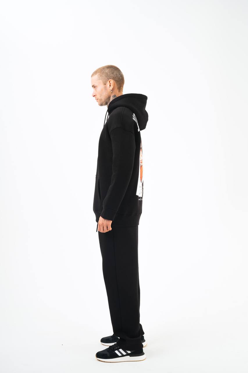 Oversize 'Scarface' Hoodie - Tony Montana Graphic Sweatshirt 'The World is Yours' Withinblack