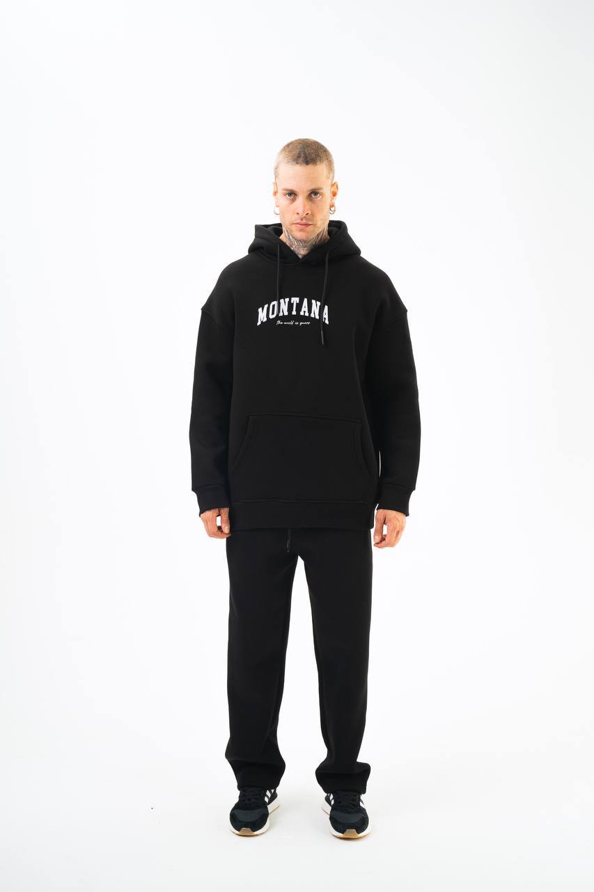 Oversize 'Scarface' Hoodie - Tony Montana Graphic Sweatshirt 'The World is Yours' Withinblack