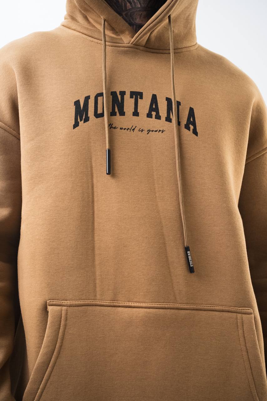 Oversize 'Scarface' Hoodie - Tony Montana Graphic Sweatshirt 'The World is Yours' Withinblack