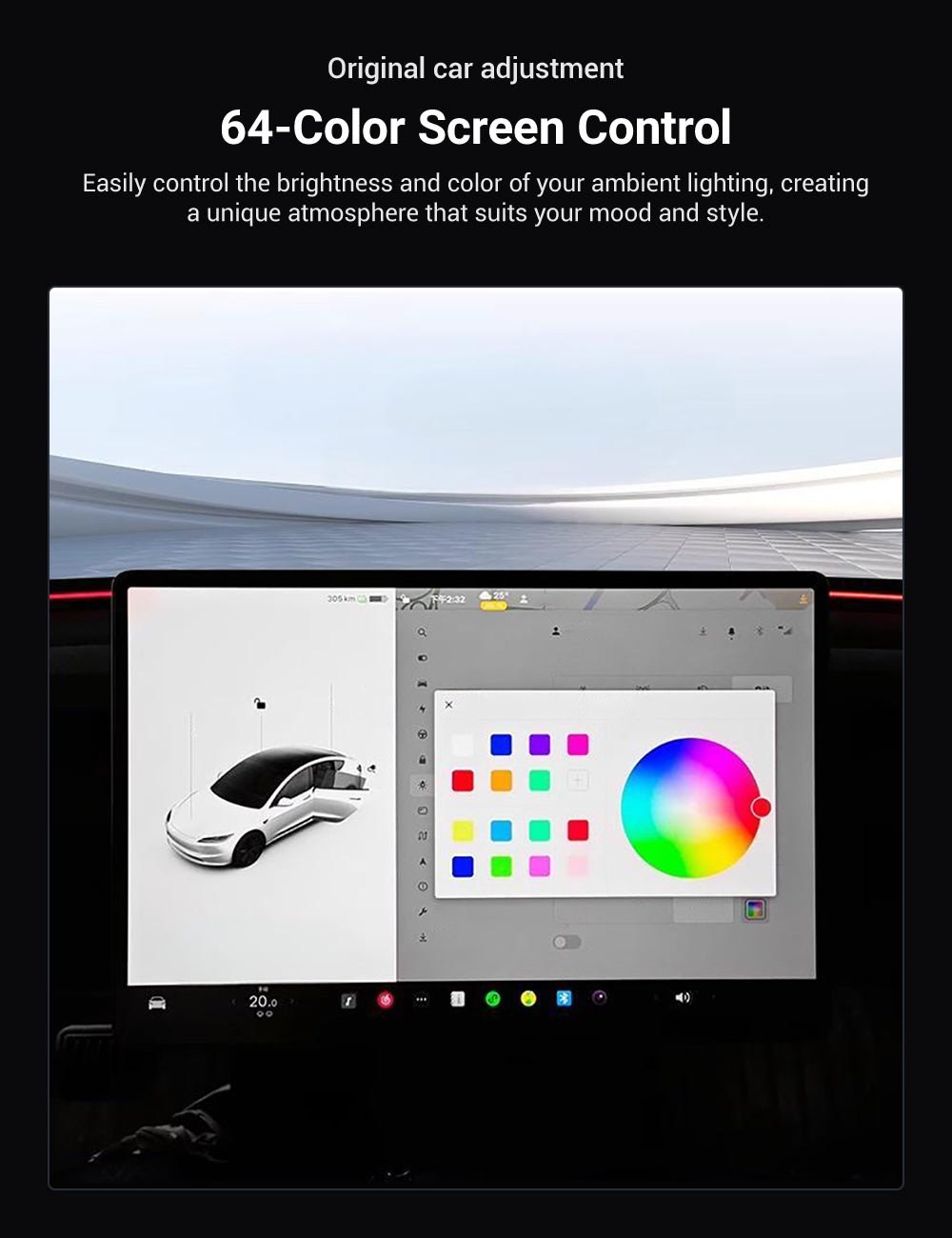 Seat Back Ambient Lighting for Model 3 Highland & Model Y Juniper (2PCS) | TESERY Tesery Official Store