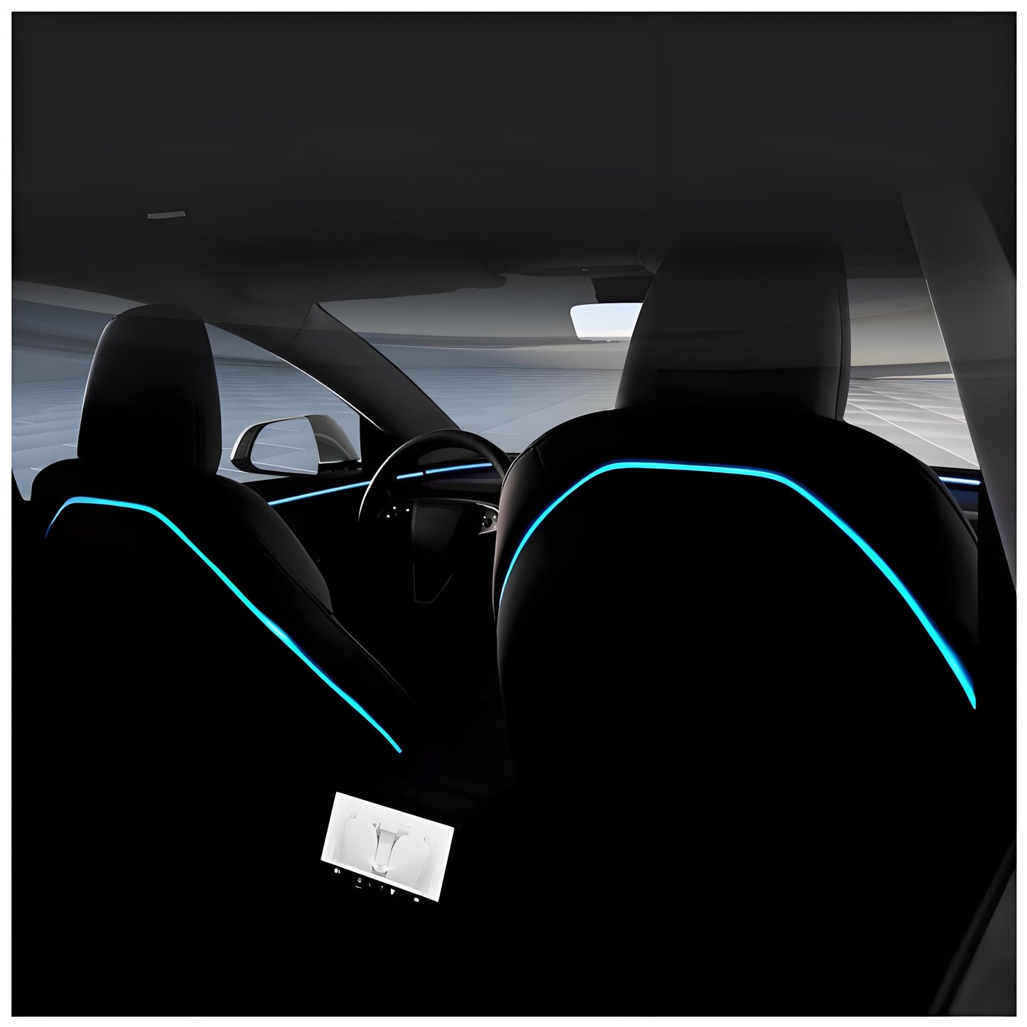Seat Back Ambient Lighting for Model 3 Highland & Model Y Juniper (2PCS) | TESERY Tesery Official Store