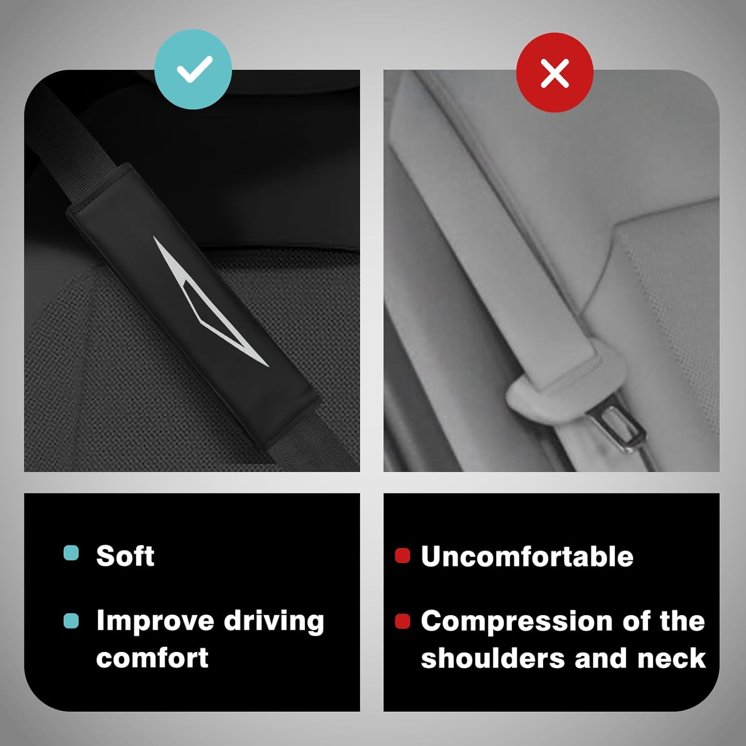Seat Belt Pads for Cybertruck (2 PCS) Tesery Official Store
