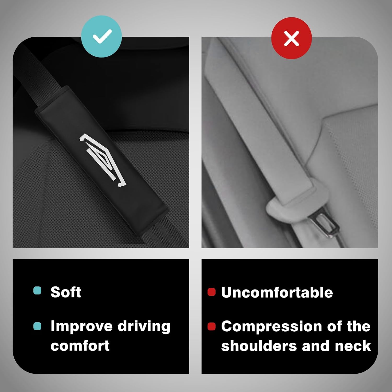 Seat Belt Pads for Cybertruck (2 PCS) Tesery Official Store