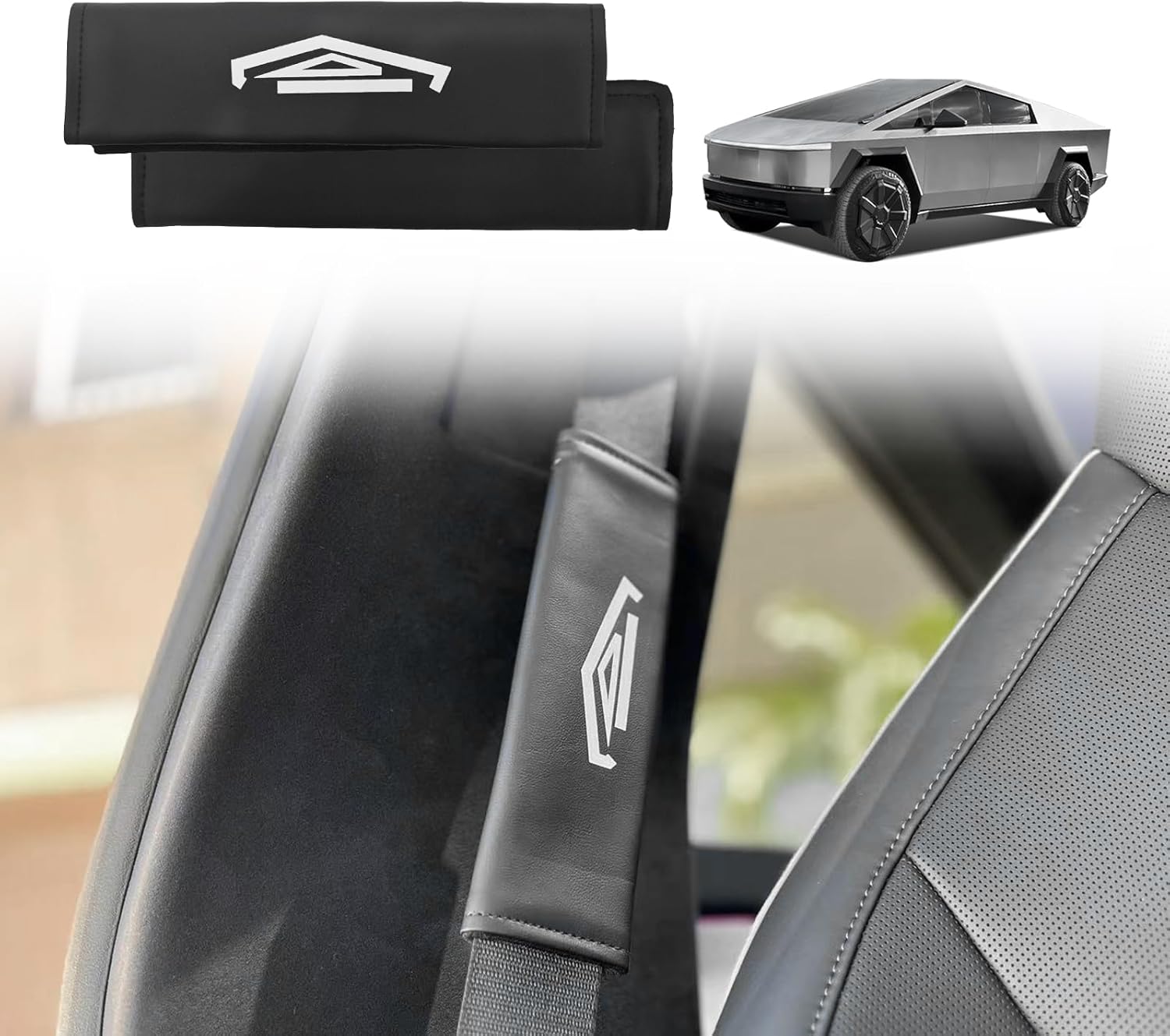 Seat Belt Pads for Cybertruck (2 PCS) Tesery Official Store