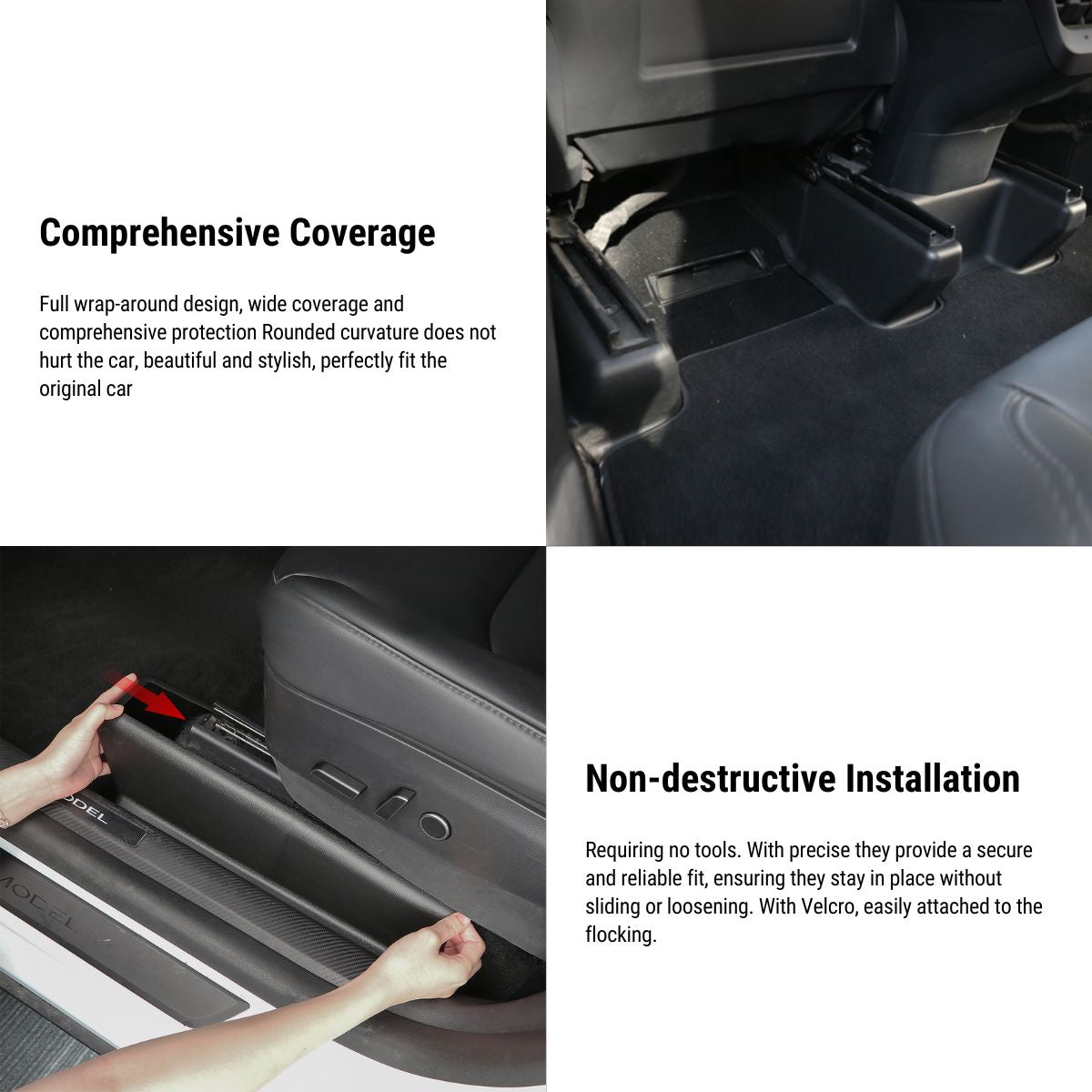 Seat Corner Protection Anti-kick for Tesla Model Y 2021-2025.03 Tesery Official Store