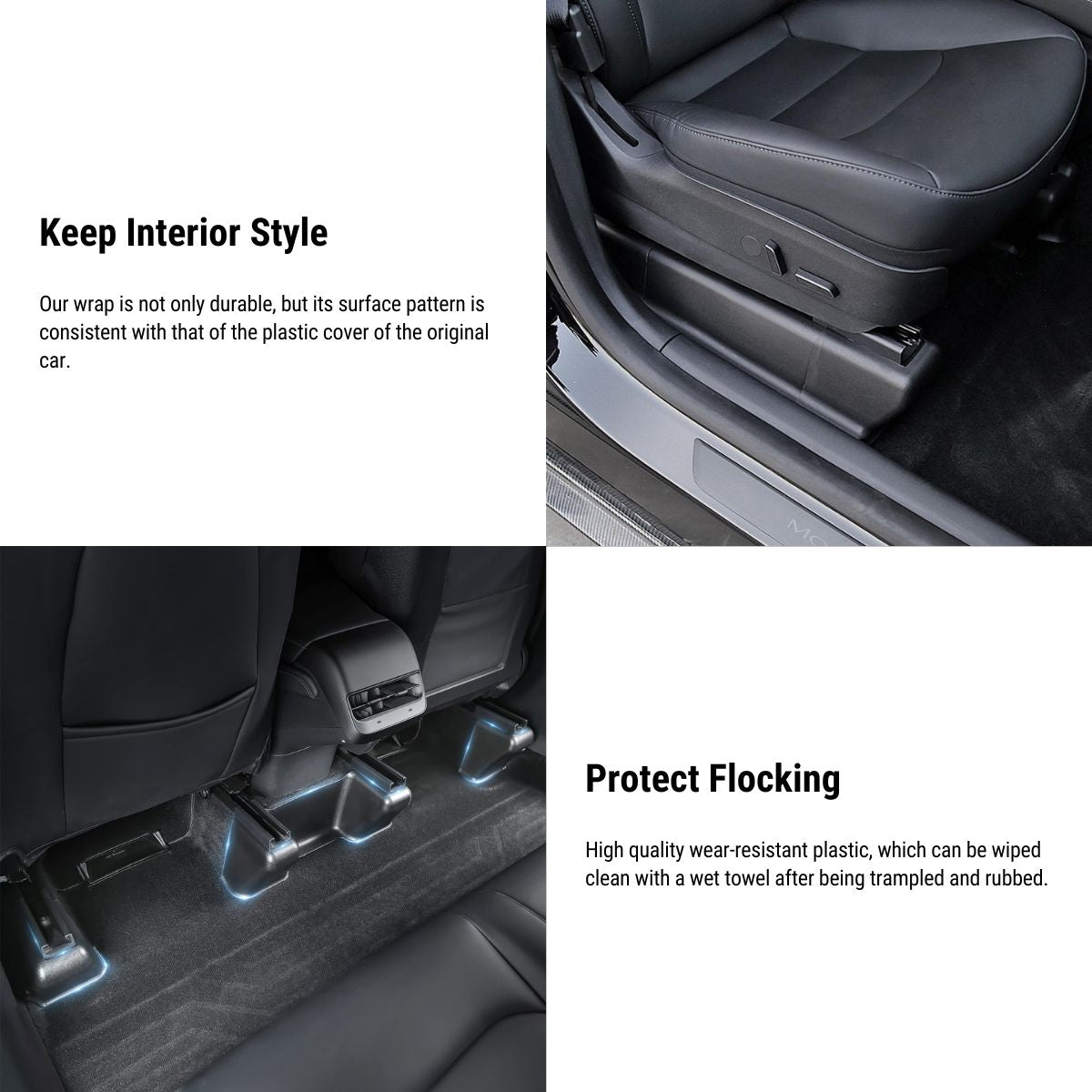 Seat Corner Protection Anti-kick for Tesla Model Y 2021-2025.03 Tesery Official Store