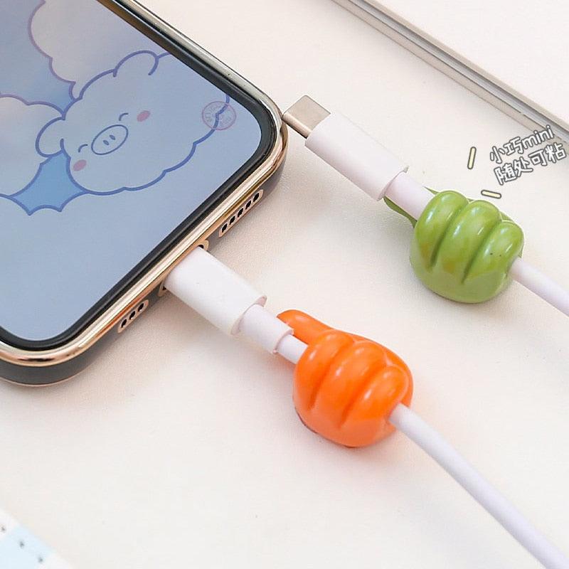 Self-Adhesive Wall Decoration Hook Creative Silicone Thumb Key Hanger Hook Home/Office Data Cable Clip Wire Desk Organizer Silicone Thumb Wall Hook Adhesive Thumb Multifunctional Clip Holder Stevvex