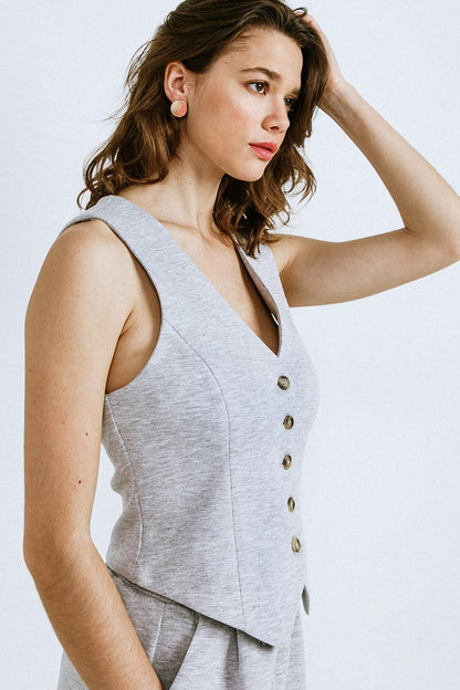 CALL MY LOVELY PONTI VEST Flying Tomato