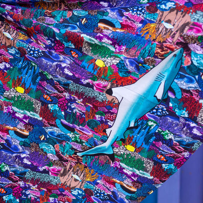 "Chomping Grounds" Shark Reef Super Twirler Dress with Pockets Princess Awesome & Boy Wonder