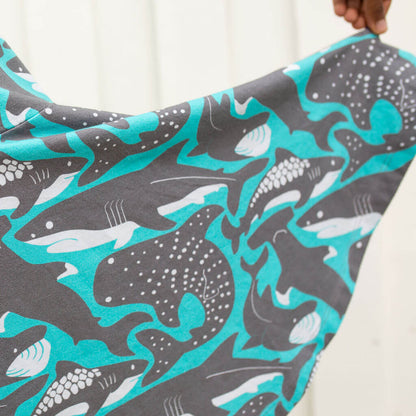 "Megabites" Sharks Sleeveless Play Dress with Pockets Princess Awesome & Boy Wonder