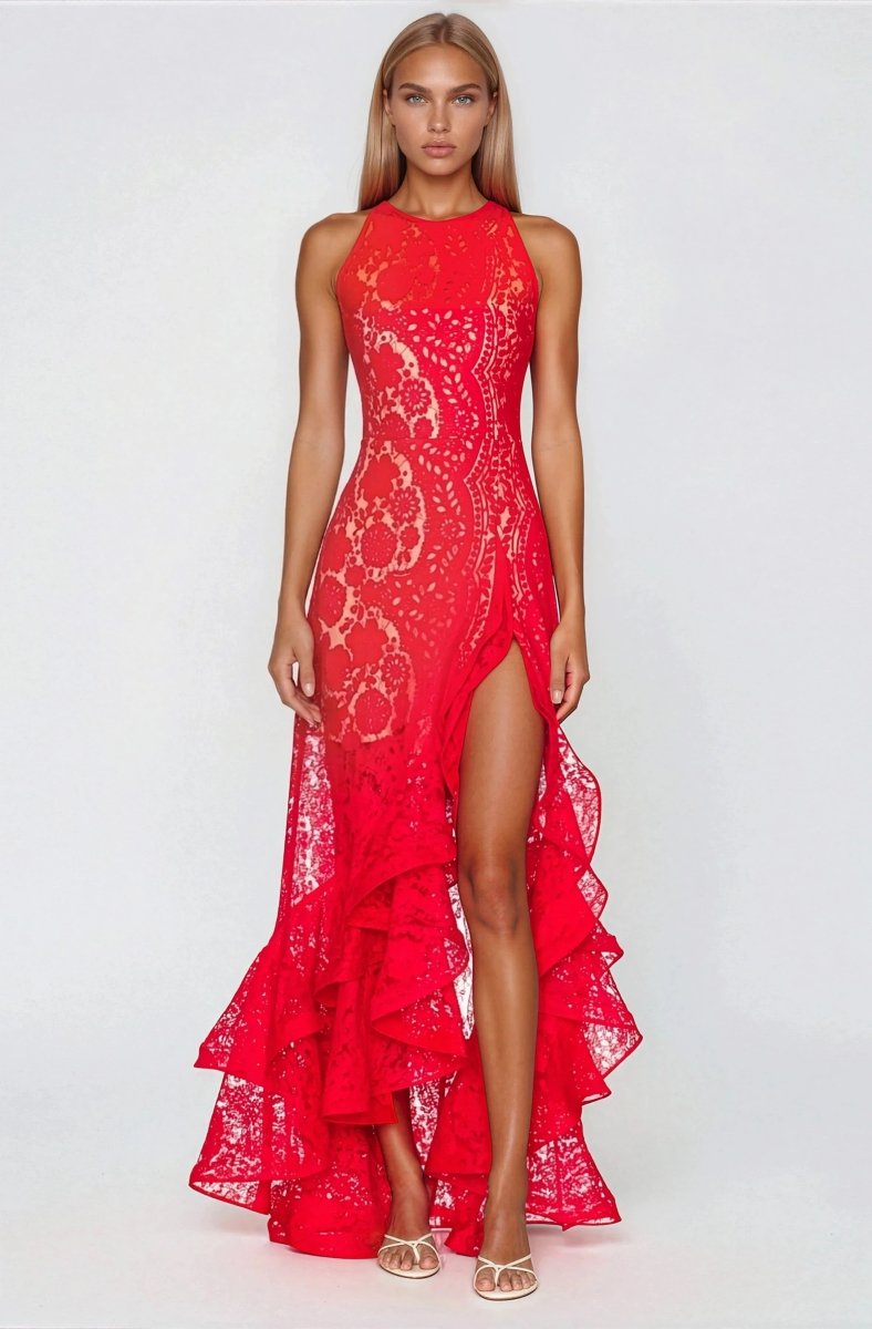 Sicilia Midi Dress – Red XO, Tina
