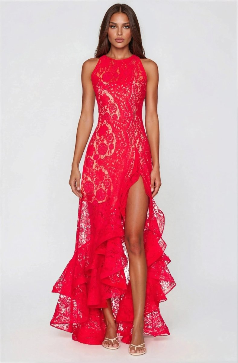 Sicilia Midi Dress – Red XO, Tina
