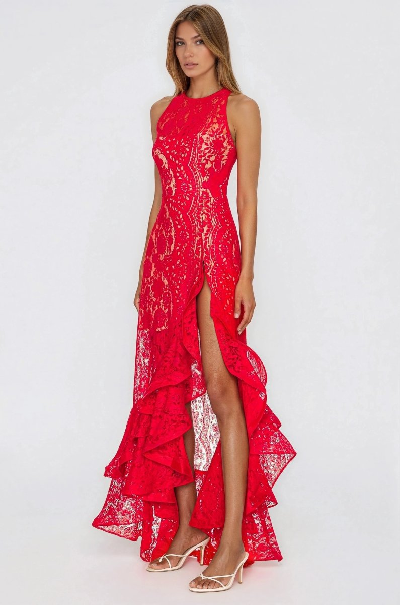 Sicilia Midi Dress – Red XO, Tina