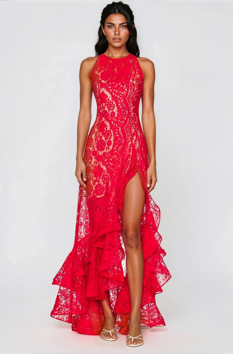Sicilia Midi Dress – Red XO, Tina