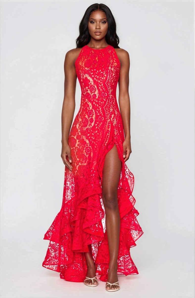 Sicilia Midi Dress – Red XO, Tina