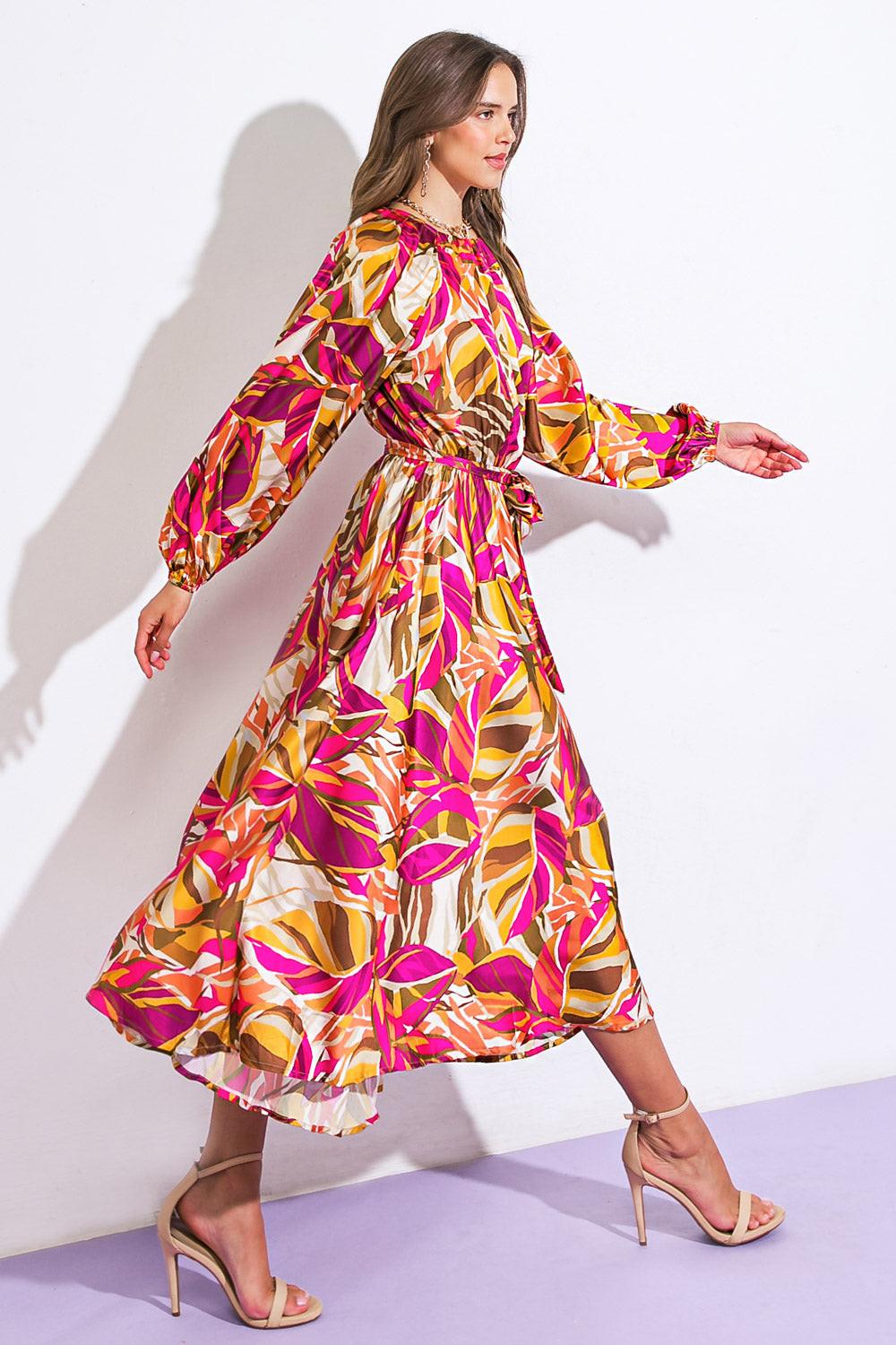 SEARCHING FOR THE ONE WOVEN MIDI DRESS Flying Tomato