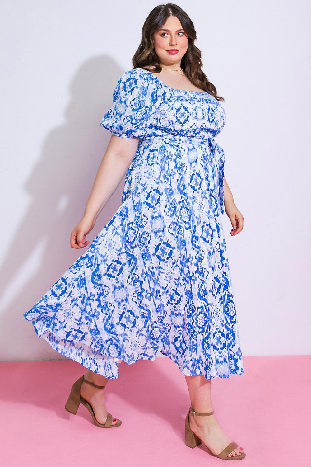 GOTTA GET GOING WOVEN MIDI DRESS Flying Tomato