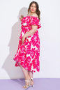 LOVE SCRIPT WOVEN MIDI DRESS Flying Tomato