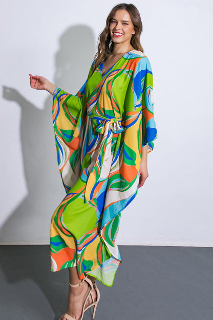 A BEAUTIFUL SIGHT WOVEN KAFTAN DRESS Flying Tomato