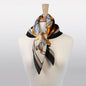 Signature - Stylized Equestrian Scarf in Black Urban-Equestrian