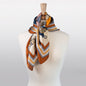 Signature - Stylized Equestrian Scarf in Deep Safron Urban-Equestrian