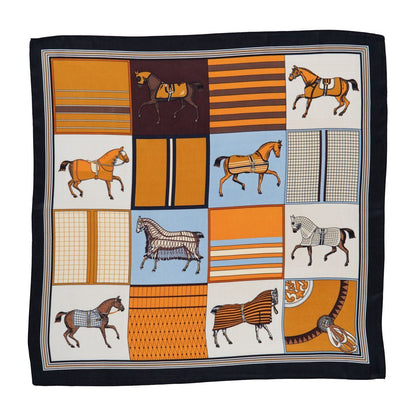 Signature - Oversize Equestrian Scarf in Black Urban-Equestrian