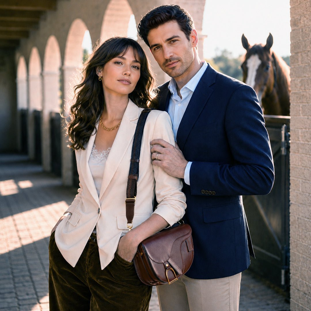 Signature Saddle Bag - Luxury Leather Handbag in Deep Brown Urban-Equestrian