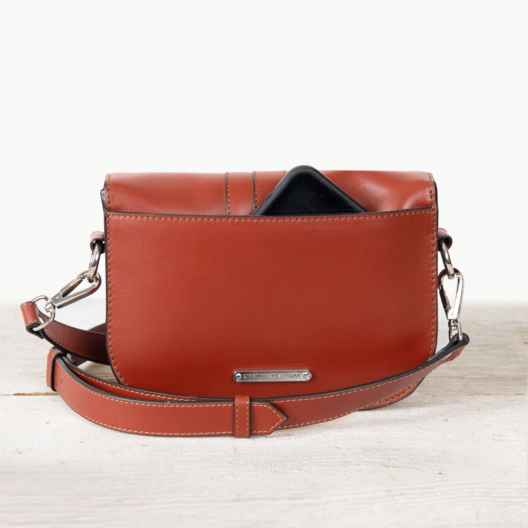 Signature Stirrup - Riding Stirrup Crossbody Luxury Leather Handbag in Cognac Urban-Equestrian