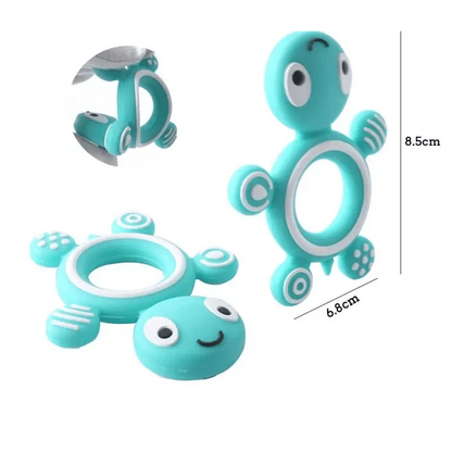 Silicone Baby Teethers Turtle 1PC Food Grade Animal Silicone Tiny Rod Children's Goods Nurse Gift Baby Teether Toys Bite Bites Stevvex