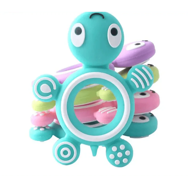 Silicone Baby Teethers Turtle 1PC Food Grade Animal Silicone Tiny Rod Children's Goods Nurse Gift Baby Teether Toys Bite Bites Stevvex