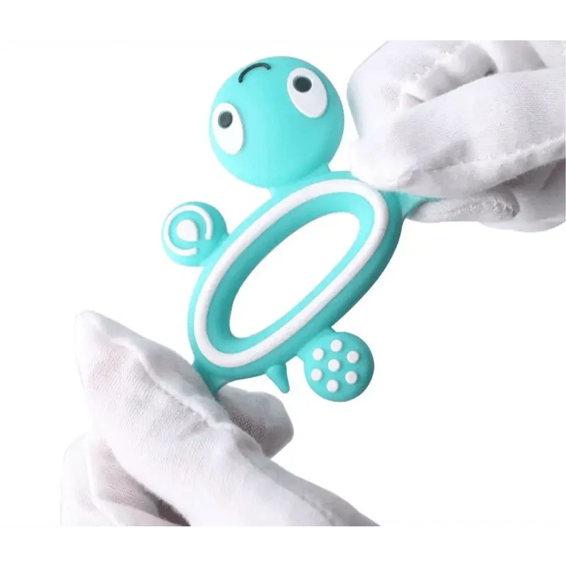 Silicone Baby Teethers Turtle 1PC Food Grade Animal Silicone Tiny Rod Children's Goods Nurse Gift Baby Teether Toys Bite Bites Stevvex