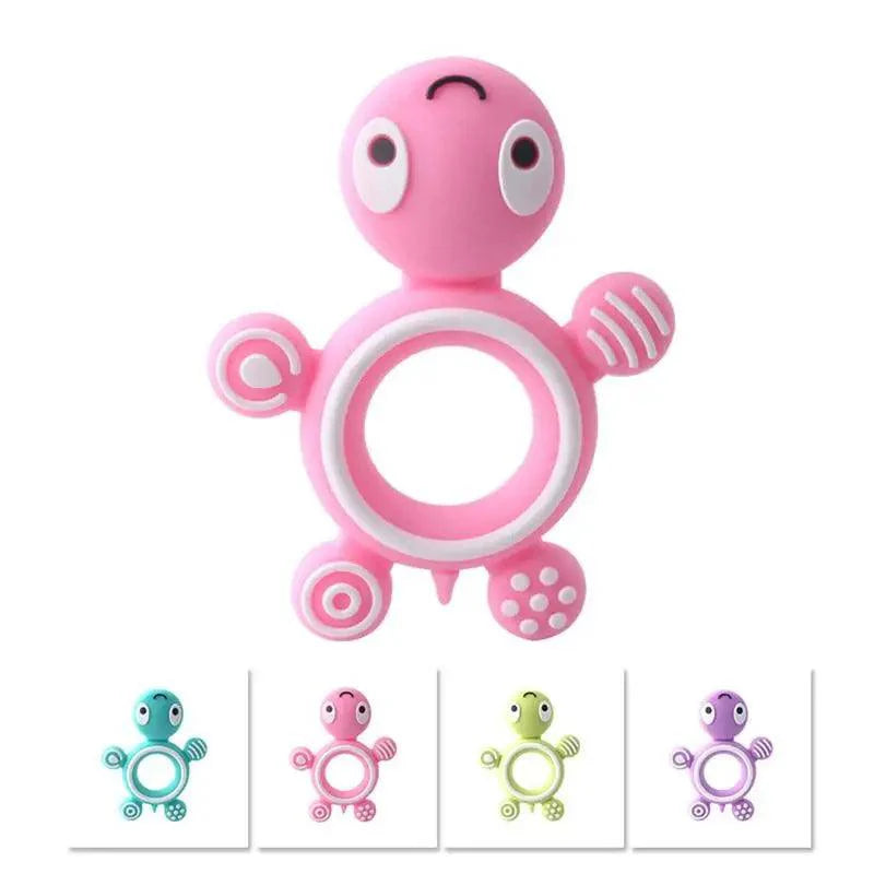 Silicone Baby Teethers Turtle 1PC Food Grade Animal Silicone Tiny Rod Children's Goods Nurse Gift Baby Teether Toys Bite Bites Stevvex