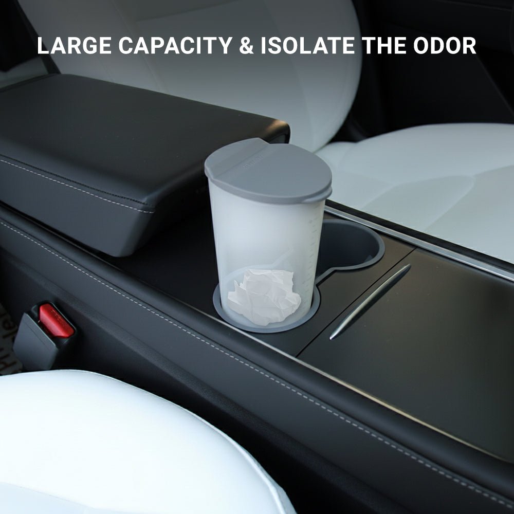 Silicone Car Trash Can For Model 3/Y/X/S | Vehicle Garbage Organizer Tesery Official Store