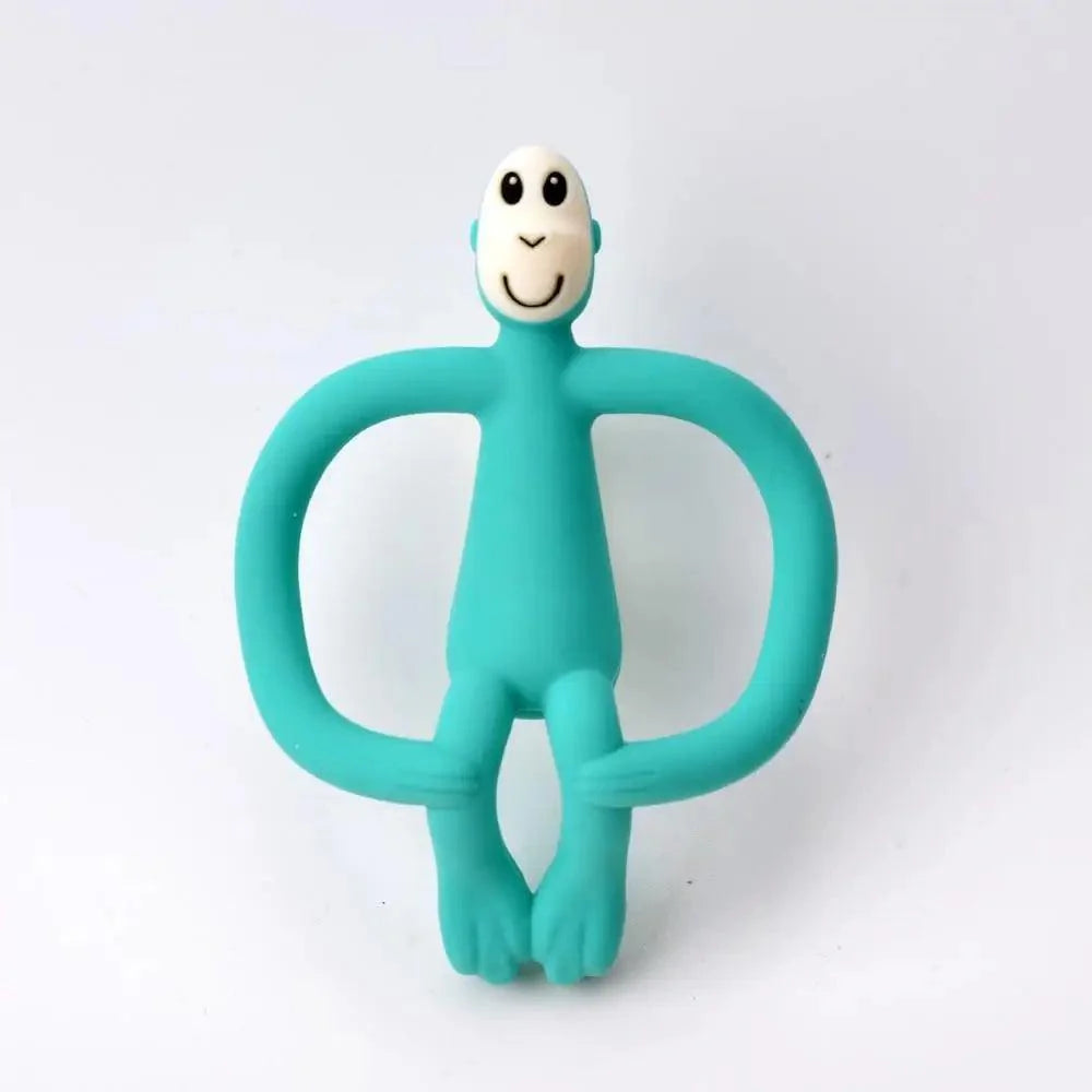 Silicone Cartoon Monkey Toddler Molar Teeth Pain Relief Tool Kids Teether  Teething Beads Baby Shower Gift Stevvex