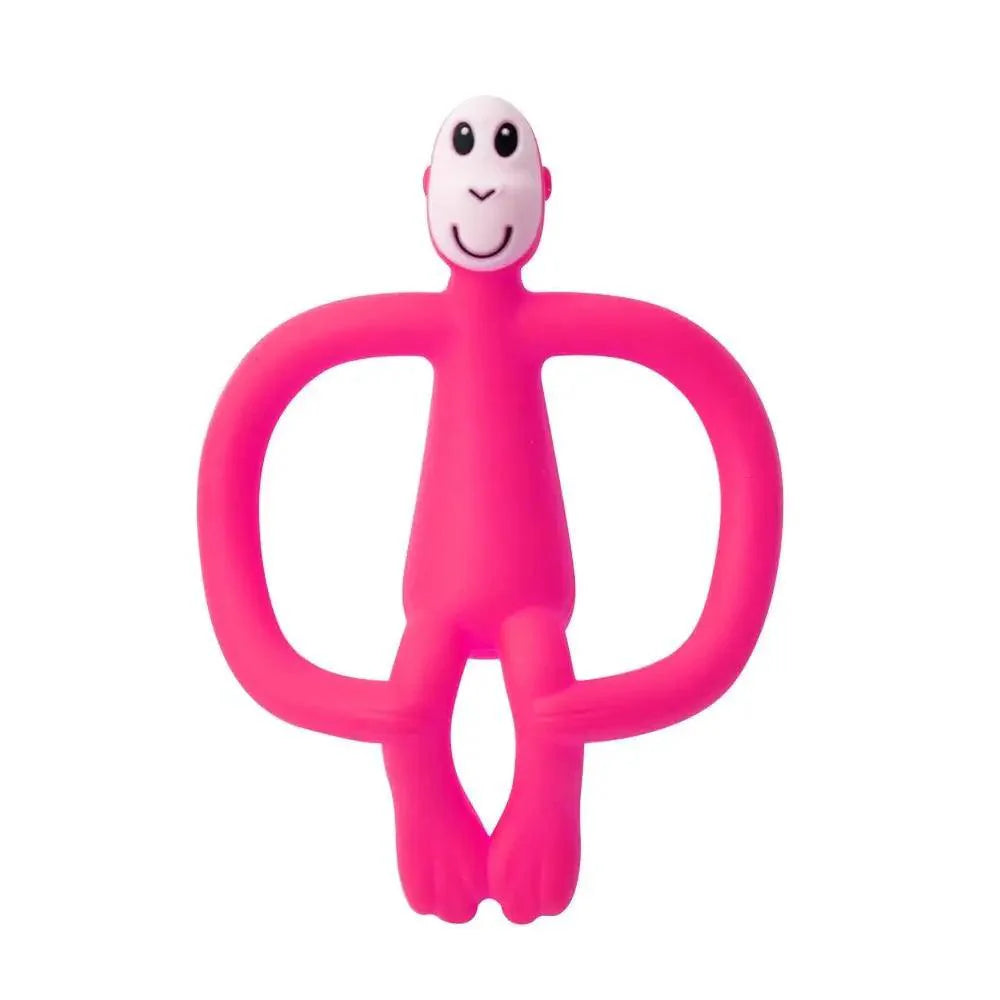 Silicone Cartoon Monkey Toddler Molar Teeth Pain Relief Tool Kids Teether  Teething Beads Baby Shower Gift Stevvex