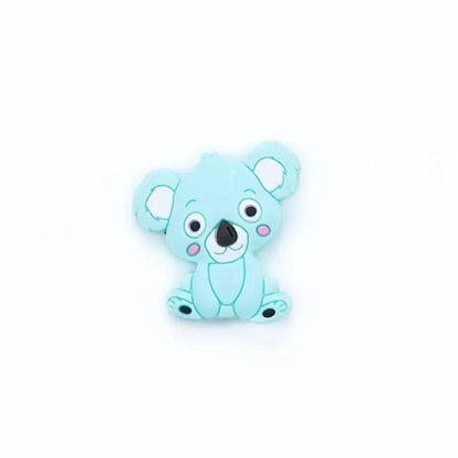Silicone Teether Animal Koala Baby Teether Pendant Food Grade BPA Free Baby Teething Chew Charms Silicone Beads Toy Stevvex
