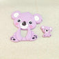 Silicone Teether Animal Koala Baby Teether Pendant Food Grade BPA Free Baby Teething Chew Charms Silicone Beads Toy Stevvex