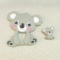 Silicone Teether Animal Koala Baby Teether Pendant Food Grade BPA Free Baby Teething Chew Charms Silicone Beads Toy Stevvex