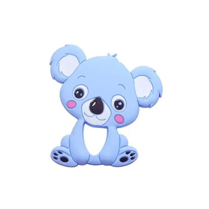Silicone Teether Animal Koala Baby Teether Pendant Food Grade BPA Free Baby Teething Chew Charms Silicone Beads Toy Stevvex