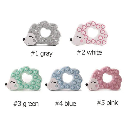 Silicone Teether Rodent Cartoon Animals 1pc Food Grade Silicone Pandents,  Teething Toys For Teeth Tiny Rod Baby Teethers Gift Stevvex