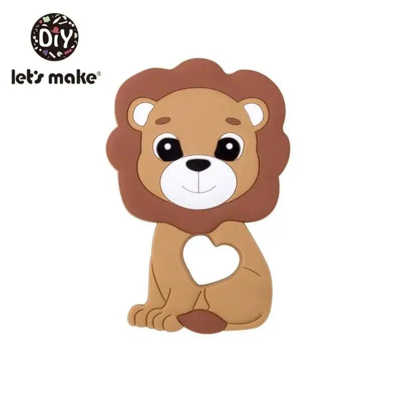 Silicone Teether Rodent Cartoon Animals 1pc Food Grade Silicone Pandents,  Teething Toys For Teeth Tiny Rod Baby Teethers Gift Stevvex