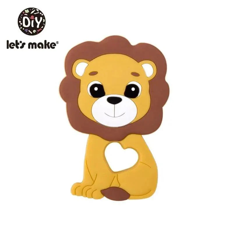 Silicone Teether Rodent Cartoon Animals 1pc Food Grade Silicone Pandents,  Teething Toys For Teeth Tiny Rod Baby Teethers Gift Stevvex