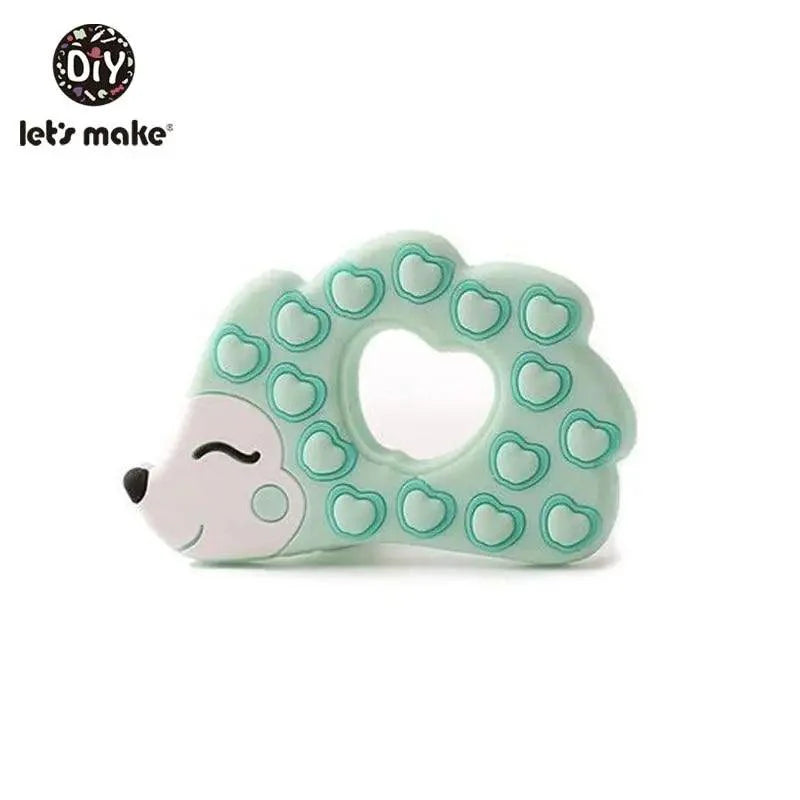 Silicone Teether Rodent Cartoon Animals 1pc Food Grade Silicone Pandents,  Teething Toys For Teeth Tiny Rod Baby Teethers Gift Stevvex